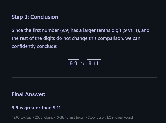 Which number is greater, 9.9 or 9.11?